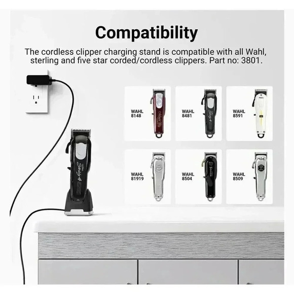 Hair Clippers‎ Charging Stand for Wahl Magic Clipper Senior Hair Clipper - Picture 5 of 9